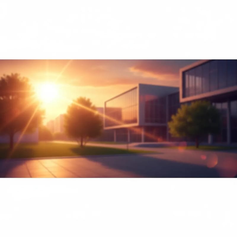 Blurred university campus background
