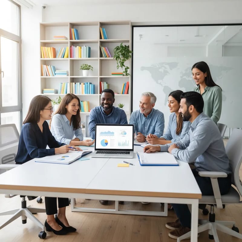 CorpVisa team collaborating