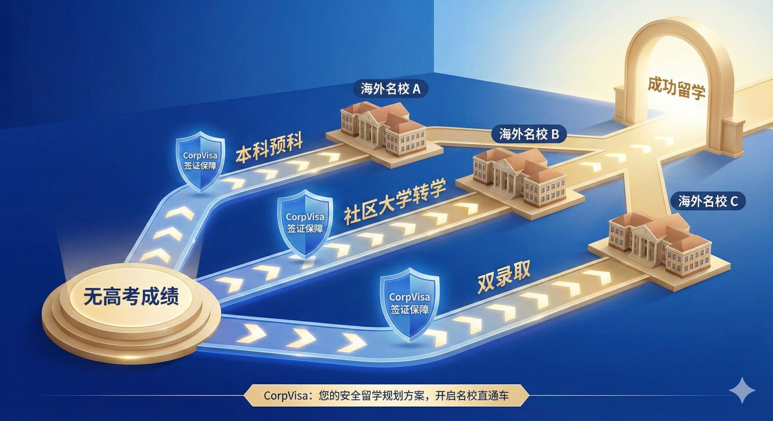 一张专注于合规性的概念图。画面中心是一个天平，一端放着“学生签证（Student Visa）”，另一端放着“出勤率（Attendance）”和“GPA成绩单”的重砝码，强调两者的平衡关系。背景中有模糊的移民局审查图标和数据流，视觉风格严谨、专业，警示学生必须重视学术表现以维持签证身份，符合文章关于GTE和学习目的真实性的核心论点。